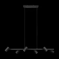 Hanglamp MARLEY 6-Delig Metaal Zwart