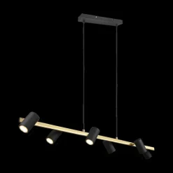 Hanglamp MARLEY 6-Delig Metaal Zwart/Goud