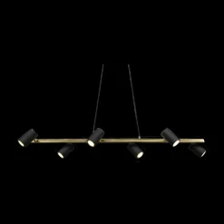 Hanglamp MARLEY 6-Delig Metaal Zwart/Goud