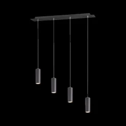 Hanglamp MARLEY 4-Delig Metaal Zwart