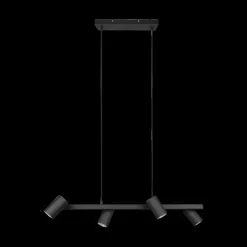 Hanglamp MARLEY 4-Delig Metaal Zwart