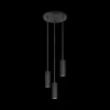 Hanglamp SOKA 3Del. Metaal Zwart