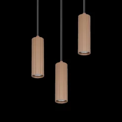 Hanglamp SOKA 3Del. Metaal Coffee