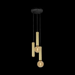 Hanglamp TABOO 3Del. Zwart/Goud