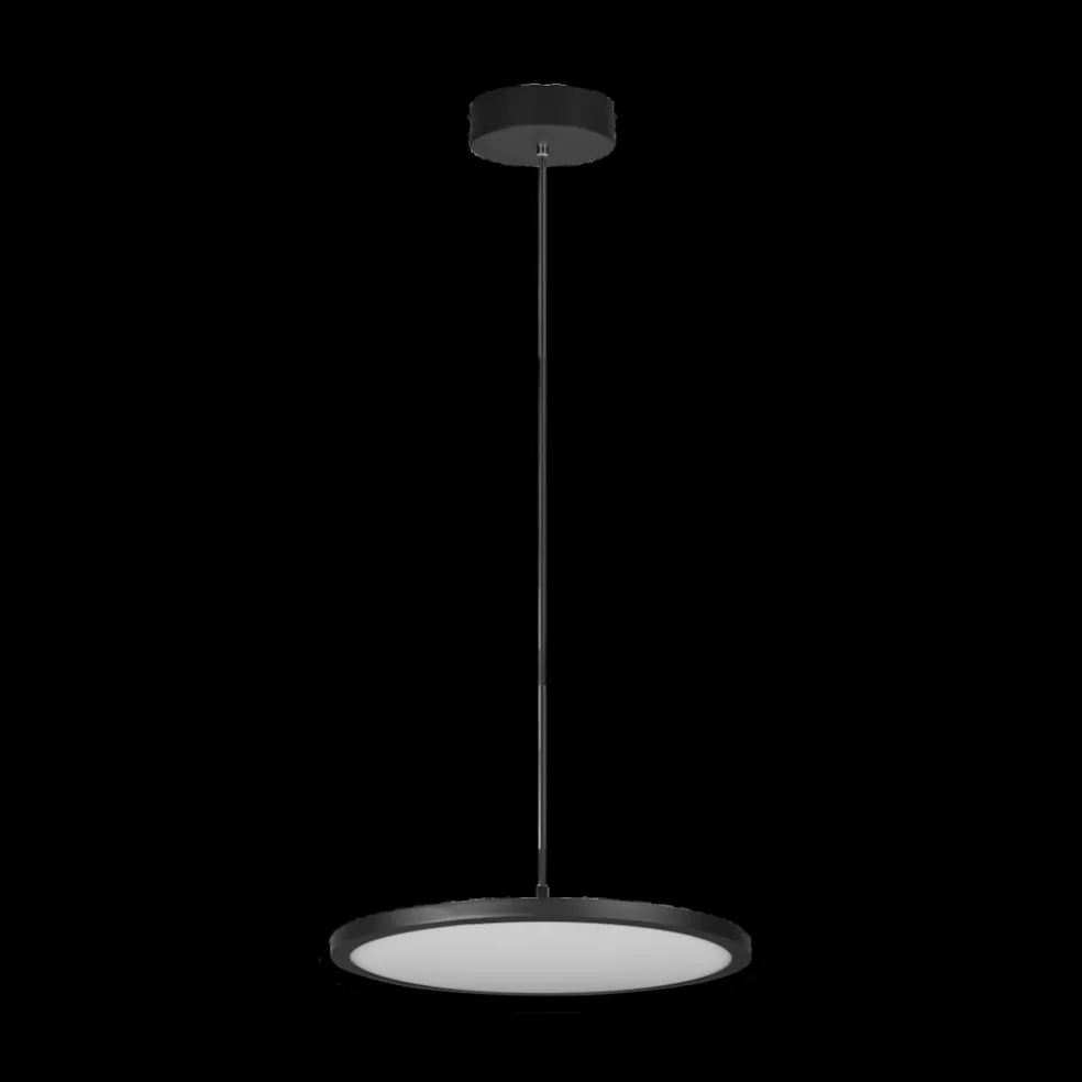 Hanglamp TRAY 1Del. Met. Mat Zwart