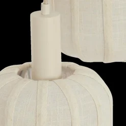 Hanglamp TUFIA 3Del Rond Linnen Crème