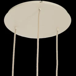 Hanglamp TUFIA 3Del Rond Linnen Crème
