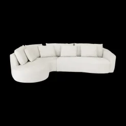 Hoeksalon ARIEL Longchair Links Barmon Coconut