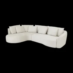 Hoeksalon ARIEL Longchair Links Barmon Coconut