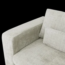 Hoeksalon ATLAS Greige Longchair Rechts B327