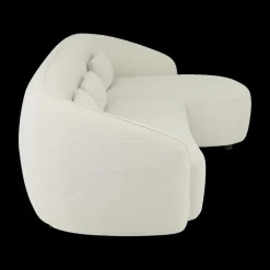 Hoeksalon AUGUST Cream Longchair Rechts B293