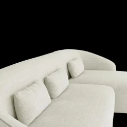 Hoeksalon AUGUST Cream Longchair Rechts B293