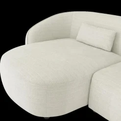 Hoeksalon AUGUST Cream Longchair Links B293