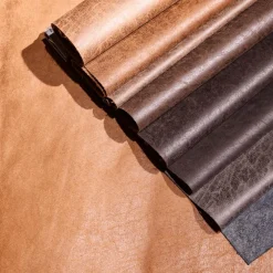 Hoeksalon AXEL Longchair Links Cognac