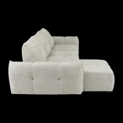 Hoeksalon CARPO Semona Greige Longchair Links B337