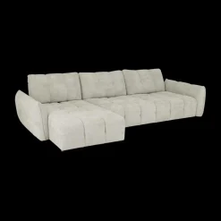 Hoeksalon CARPO Semona Greige Longchair Links B337