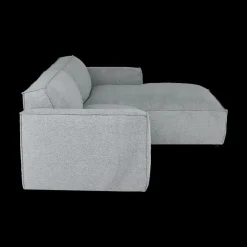 Hoeksalon CASTOR Lonchair Rechts Grijs