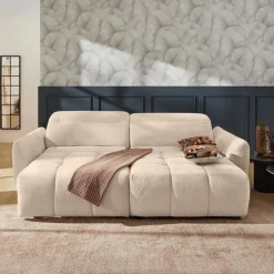 Hoeksalon CECILE Beige met Elektrische Diepteverstelling B263