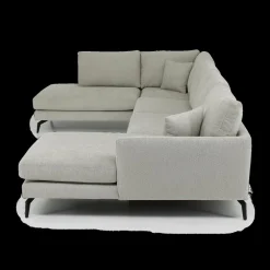 Hoeksalon CELINE Longchair Links Grijs
