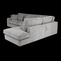 Hoeksalon CYLLENE Longchair Rechts Grijs