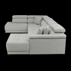 Hoeksalon FIRENZE Hoek Links Grijs - Elektrische diepteverstelling