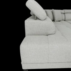 Hoeksalon FIRENZE Hoek Links Grijs - Elektrische diepteverstelling