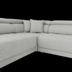 Hoeksalon FIRENZE Hoek Links Grijs - Elektrische diepteverstelling