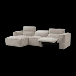 Hoeksalon GASTON Greige Longchair Links B311