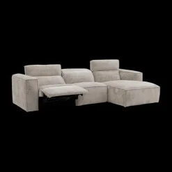 Hoeksalon GASTON Greige Longchair Rechts B311