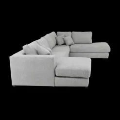 Hoeksalon GRANADA Longchair Links Grijs