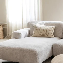 Hoeksalon KOKOMO Longchair Links Cream