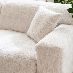 Hoeksalon KOKOMO Longchair Links Cream