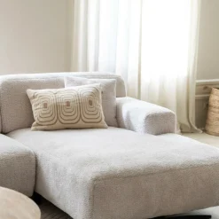 Hoeksalon KOKOMO Longchair Rechts Cream