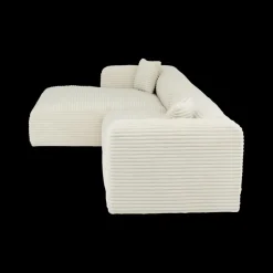 Hoeksalon LUNES Longchair Links Ivory