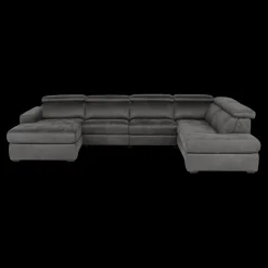 Hoeksalon MARLEY Longchair Links Smokey Grey