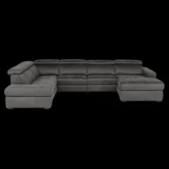 Hoeksalon MARLEY Longchair Rechts Smokey Grey