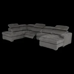 Hoeksalon MARLEY Longchair Rechts Smokey Grey