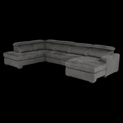 Hoeksalon MARLEY Longchair Rechts Smokey Grey