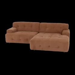 Hoeksalon MODEST Longchair Rechts Storm