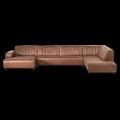 Hoeksalon PASTEL Longchair Rechts Cognac