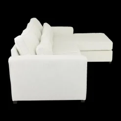 Hoeksalon PLUSS Longchair Rechts Wit