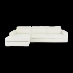 Hoeksalon PLUSS Longchair Links Wit