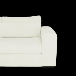 Hoeksalon PLUSS Longchair Links Wit