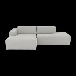 Hoeksalon SMILE Longchair Links Sneak Naturel