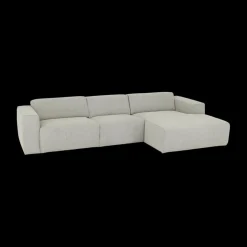 Hoeksalon SMILE Naturel B312-L161 Longchair Rechts