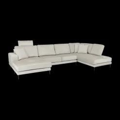 Hoeksalon SYLVESTER Longchair Links Movie 196 Shell B372