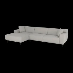 Hoeksalons QUILLO Longchair Links Grijs B325