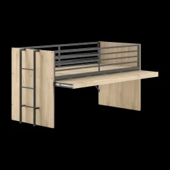 Hoogslaper DIEWKE Uitschuifbaar Bureau Eik 90x200