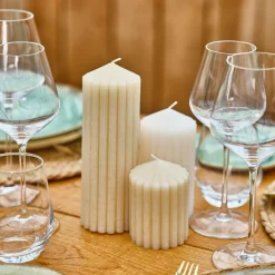 Kaars RIBBLE 14 Beige