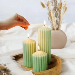 Kaars RIBBLE 14 Groen